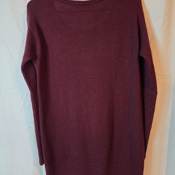 Athleta Women's Crew Neck Merino Wool Sweater - Burgundy Size XS - Picture 8 of 11